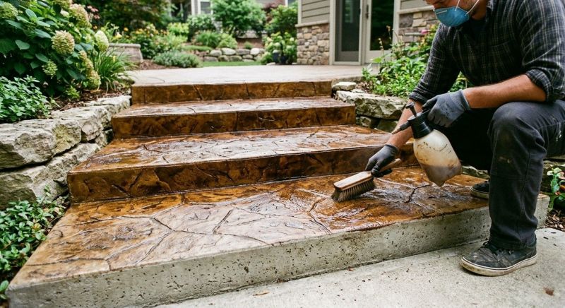 Cement Staining in Frisco, TX