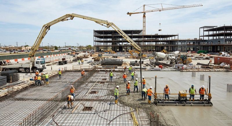 Commercial Slab Installation in Ann Arbor, MI