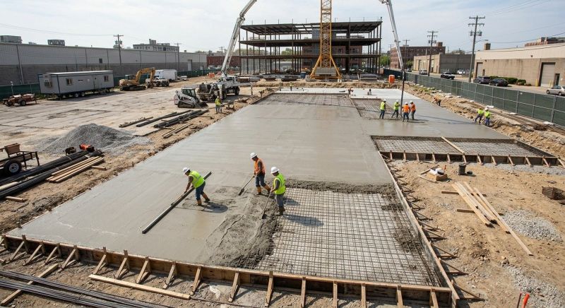 Commercial Slab Installation in Grand Rapids, MI