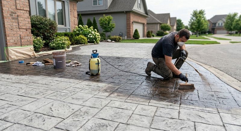 Driveway Staining in Dallas, TX