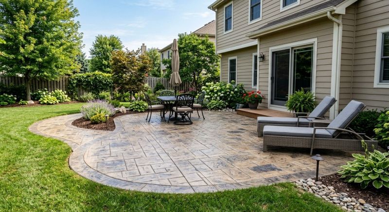 Stamped Concrete Patio Installation in Dallas, TX