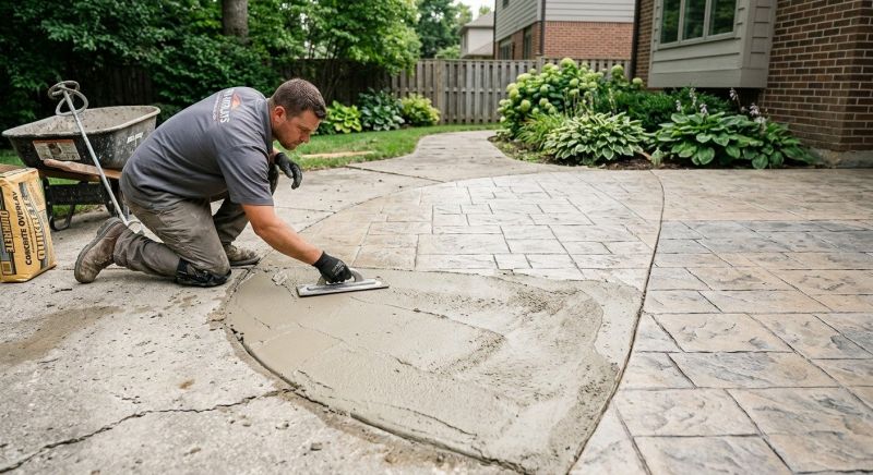 Stamped Overlay Installation in Corpus Christi, TX