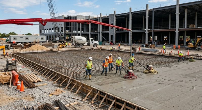 Commercial Slab Construction in Gig Harbor, WA