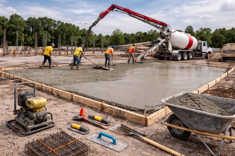 Commercial Slab Installation in Marietta, GA