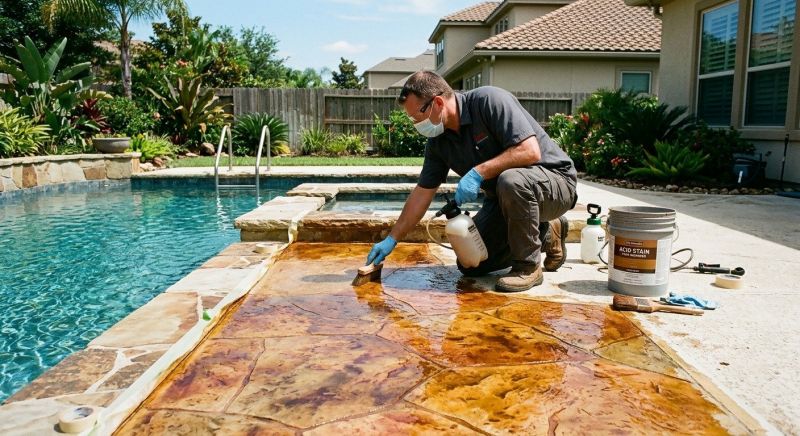 Concrete Acid Washing in Dallas, TX