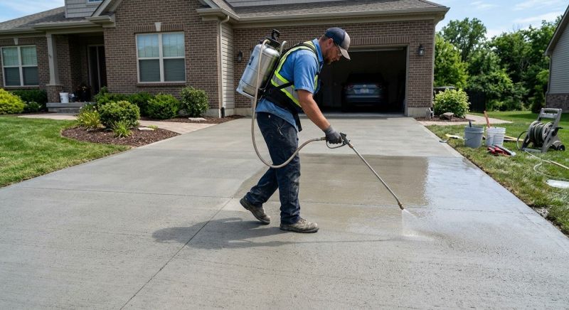 Concrete Driveway Refinishing in Corpus Christi, TX