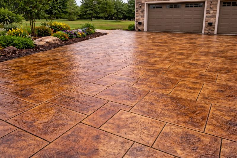 Concrete Driveway Staining in Corpus Christi, TX