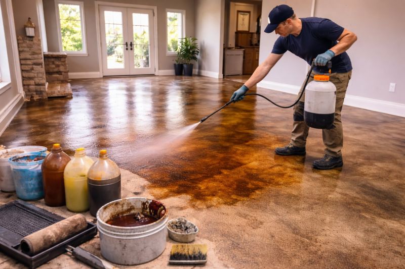 Concrete Floor Staining in Fort Worth, TX