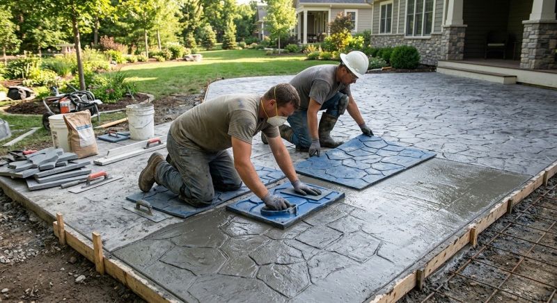 Concrete Patio Finishing in Dallas, TX