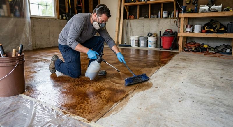 Concrete Staining Service in Dallas, TX