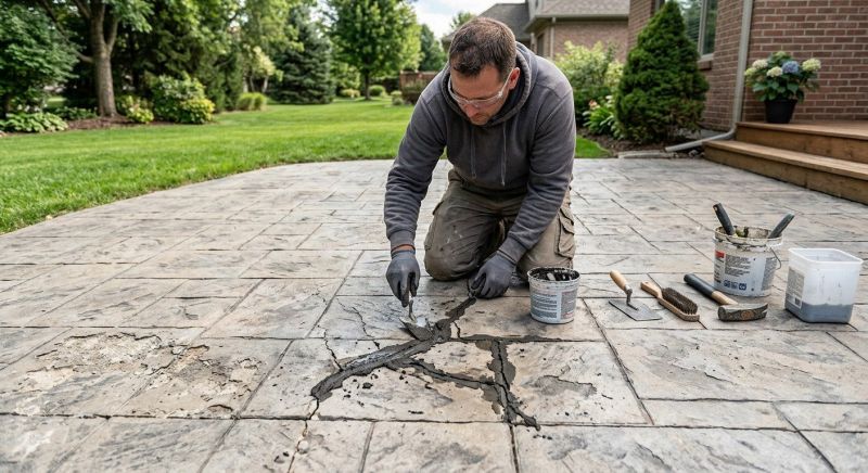 Decorative Concrete Repair in Roseville, CA