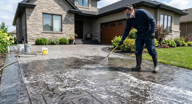 Driveway Acid Washing in Dallas, TX