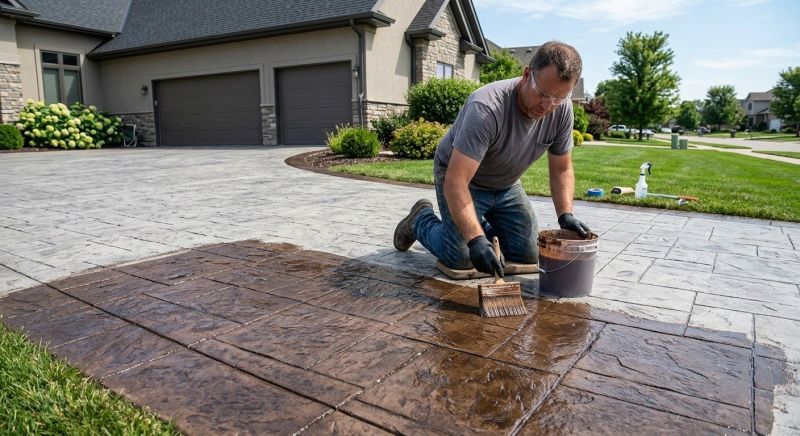 Driveway Staining in Dallas, TX