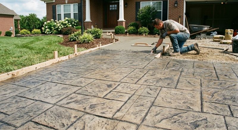 Driveway Stamping in Frisco, TX
