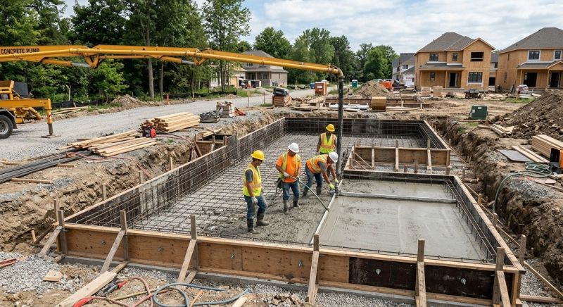 Foundation Pouring in Fort Wayne, IN