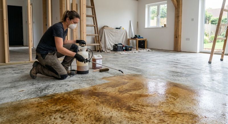 Interior Concrete Staining in Fort Worth, TX