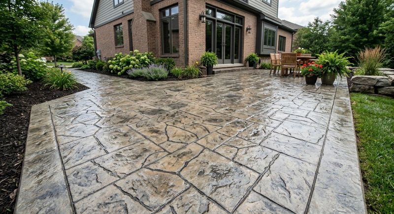 Patio Stamping in Frisco, TX