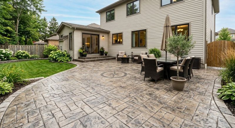 Patio Stamping in Frisco, TX