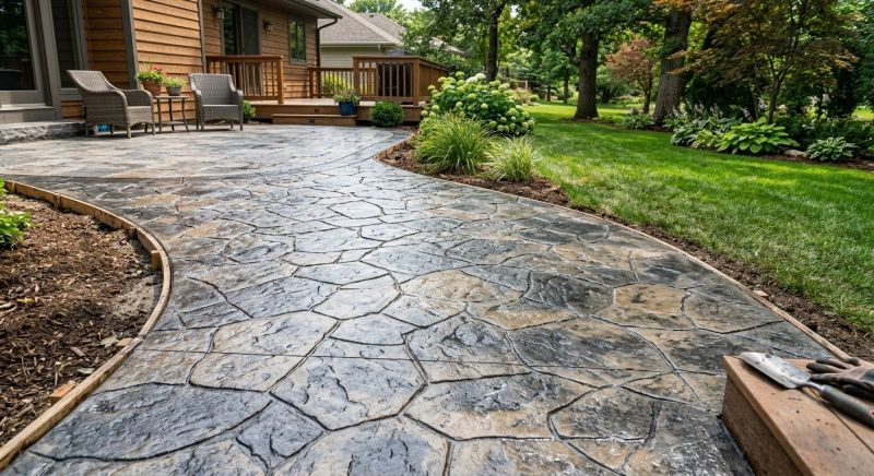 Patio Stamping in Frisco, TX