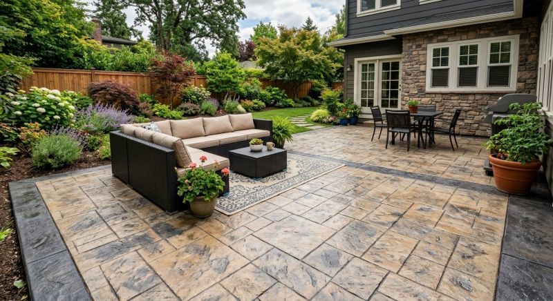 Stamped Concrete Resurfacing in Fort Worth, TX