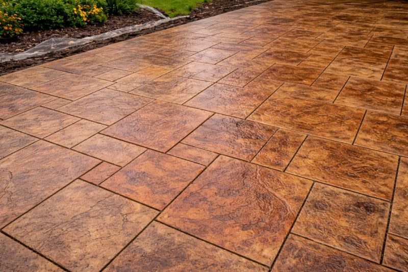 Stamped Concrete Staining in Fort Worth, TX