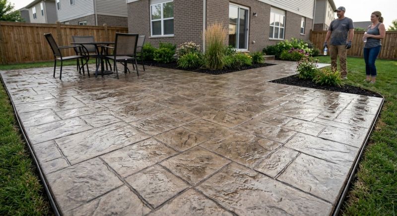 Stamped Overlay Installation in Fort Worth, TX