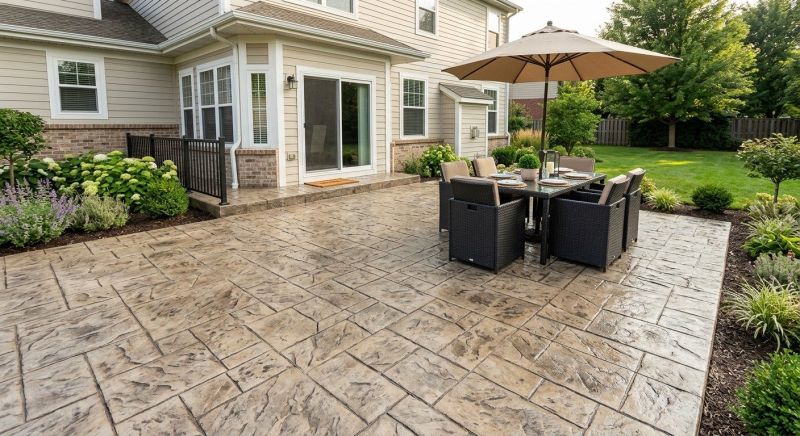Textured Concrete Installation in Dallas, TX